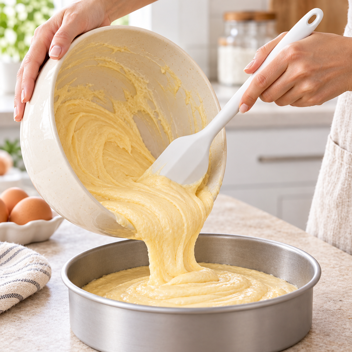 White Silicone Baking Spatula