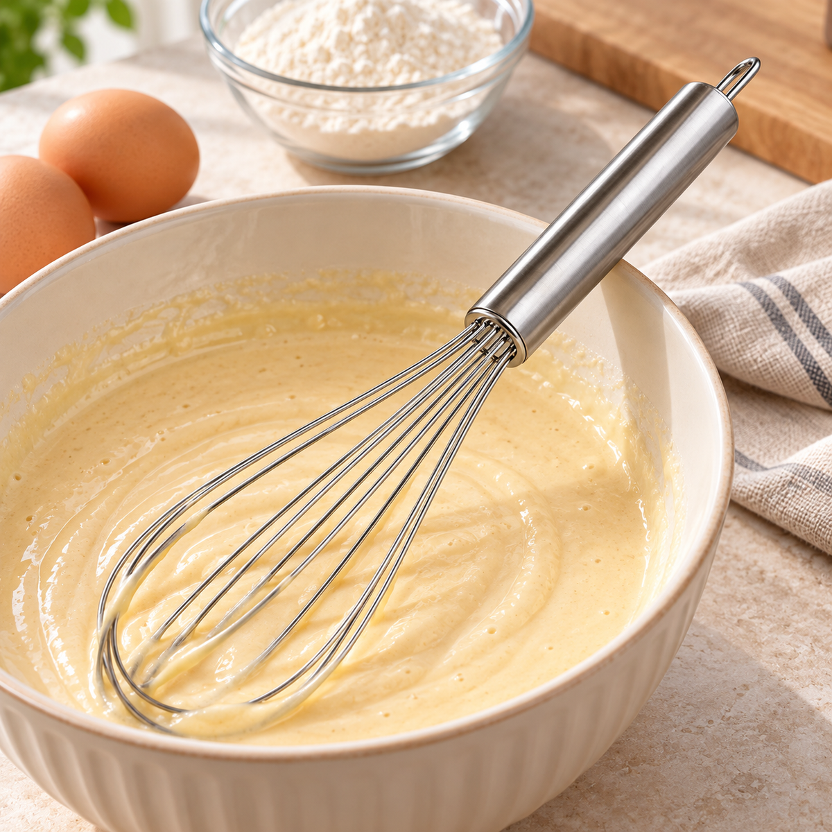 Stainless Steel Manual Kitchen Whisk